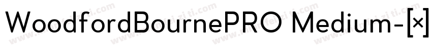 WoodfordBournePRO Medium字体转换